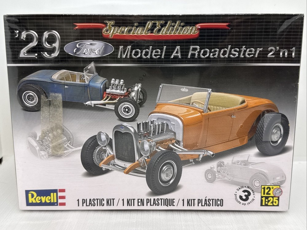 REVELL 85-4322 1/25 1932 FORD MODEL A ROADSTER 2’N 1 Special Edition Skill 3
