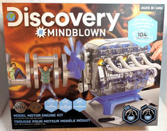 Discovery #Mindblown Model Engine Kit W/ Moving Motor Parts LED, New Open Box
