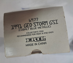 #6977 AMT Ertl 1/25 Promo Model – 1991 Geo Storm GSI NOS