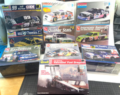 Vintage Lot of 10 BRAND NEW 1:24 1:25 NASCAR Model Cars AMT Revell Monogram NOS