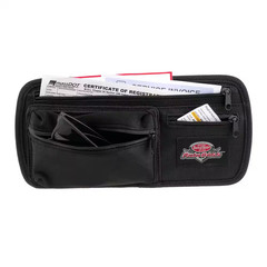 Auto Boss Visor Organizer Interior Car Accessory with Adjustable Elastic Straps