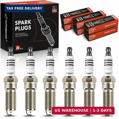 A-Premium Iridium Platinum Spark Plugs (Pack of 6) Compatible with Ford F-150 &