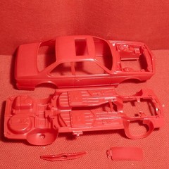Body Shell & Frame BMW 635 csi 1:25 Scale Model Car Part Monogram
