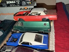 Lot Of 30 Vintage Junkyard Model Parts & Bodies Chevelle Vans Harley Trailer GTO