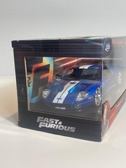 Jada FAST & FURIOUS 7 Dom’s FORD GT 40 BLUE 1:24 Die Cast Model Car NEW In Box