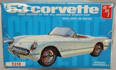 Vintage AMT 1953 Chevy CORVETTE Convertible 2in1 Stock or Custom New Sealed 1976