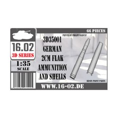 16.02 1/35 German 2cm Flak Ammunition and Shells