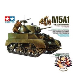 NEW Tamiya 1/35 Military Miniature Series No. 313 U.S. Army Light Tank M5A1