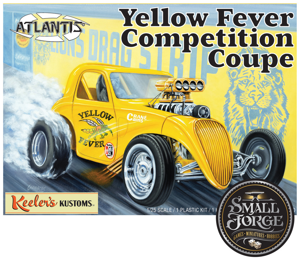 AMC13101 Atlantis. Yellow Fever Competition Coupe – Keeler Kustoms. Scale 1:25
