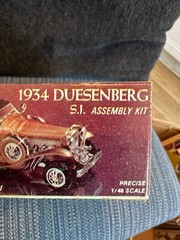 Vintage Renwal 1934 Duesenberg SJ Model 1/48 Scale Kit No. 151 MIB