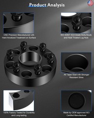 ECCPP 4PCS 6x120mm to 6x120mm Hubcentric Wheel Spacers 1.5 inch 6 Lug 14×1.5