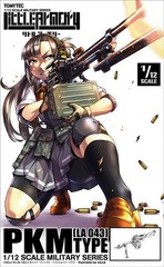TomyTec Little Armory 1/12 LA043 PKM Automatic MACHINE GUN Model Kit