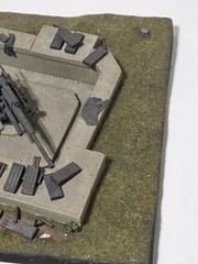 Verlinden 1/35 German Heavy FlaK Gun Emplacement Revetment Diorama Base WWII 239