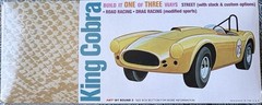 AMT Shelby Cobra King Cobra 1:25 Plastic Model Car Customizing Kit AMT793/12