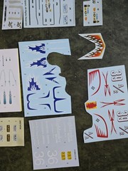 DECAL SHEET LOT 1/25 scale