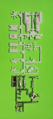 1965 Pontiac GTO 1/25 AMT 389 Tri Power Motor Engine Model Car Part