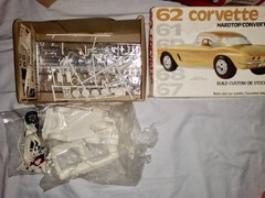 Vintage AMT ‘A’venger ‘29 ‘A’ Ford Roadster and 62′ Corvette Model kits