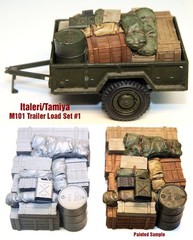 1/35 Italeri/Tamiya M101 Trailer Load #1 – Value Gear – Resin Cargo/Stowage