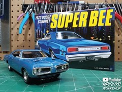 MPC 1970 Dodge Coronet Super Bee 1:25 Scale Model Kit Small, Clear,white