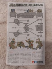 TAM35035 1:35 Tamiya 3.7cm Anti-Tank Gun Pak 35/36.