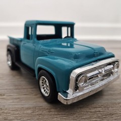 Vintage Strombecker 1956 Ford Stepside Pickup Truck Teal USA Made