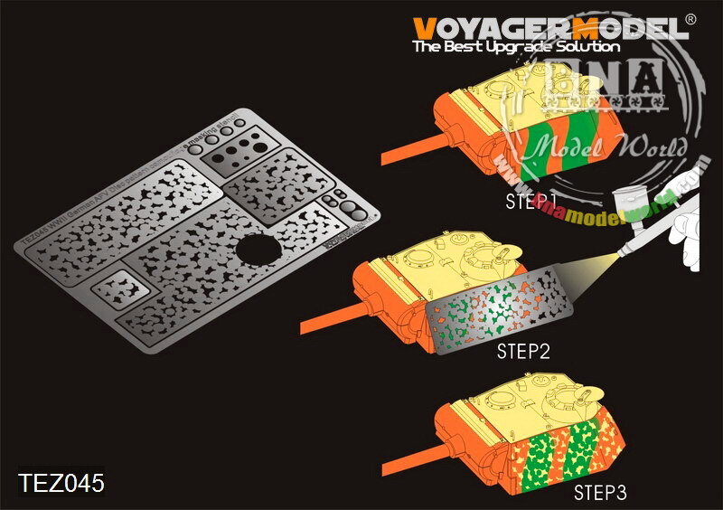 Voyager Models 1/35 WWII German AFV Disc Pattern Camouflage Masking Stencil