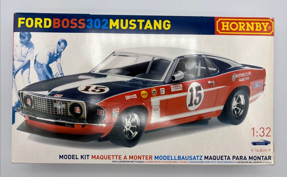 Hornby, Ford, Boss 302, Mustang, 1/32 Scale, Model Kit, K2002A, 1969 No.15.