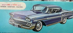 AMT T273 1958 Chevy Impala Hardtop Vintage Car Model KIT 1/25 McM