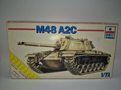 Vtg ESCI/ERTL M48 A2C Tank Model Kit 1:72 Scale Unsure If Complete In Box