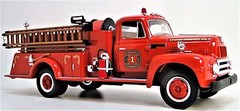 Fire Engine Truck Ford Pumper1Built Metal Model Car Vintage1940Pickup1950Wagon