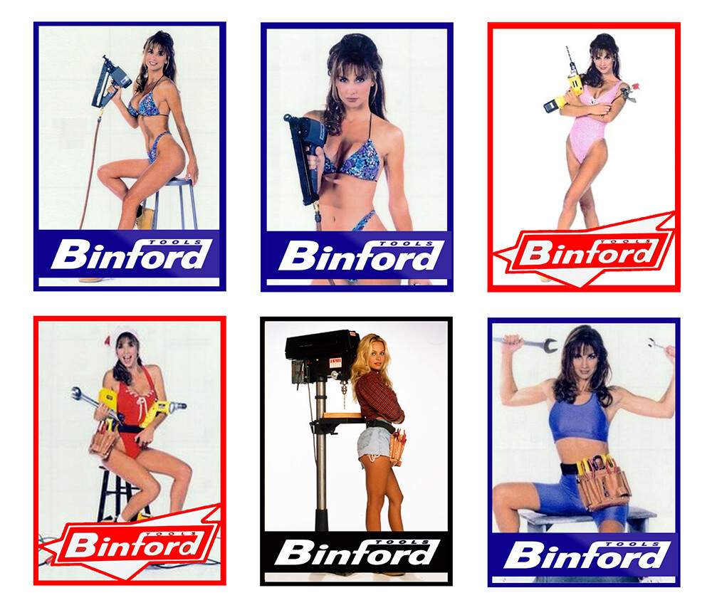 1:25 G scale model Binford Tools Tooltime garage auto shop pin up posters signs