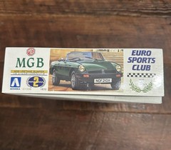 AOSHIMA #01398 EURO CLUB MGB URETANE BUMPER MODEL Kit Car New in Box Automobile