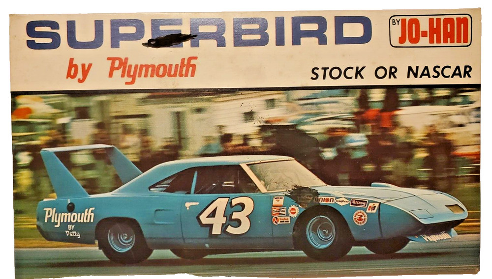 Empty Box Only! JO-HAN Roadrunner Superbird Model Car Kit. Empty Box Top only!
