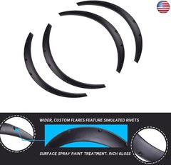 DREAMIZER 80cm Fender Flares Universal for Cars – Wide Body Kit 35mm Flexible