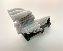 1 24 Scale 454 Big Block Chevy Engine Blown EFI Injected Resin Outlaw BBC