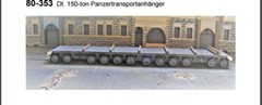 MGM 080-353 1/72 Resin WWII German 150 Ton Tank Transport Trailer