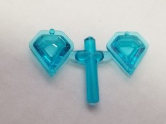1977 Ford Van CUSTOM BLUE DIAMOND WINDOWS from AMT 1:25 Model Kit 77 Econoline
