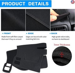 Dashboard Cover Dash Cover Mat Pad Carpet Custom Fit for Ford Fusion 2006 2007