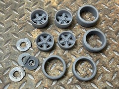 Resin 21/20 Inch “70’s Camaro” Model car Wheels/Tires 1/24 1/25 scale