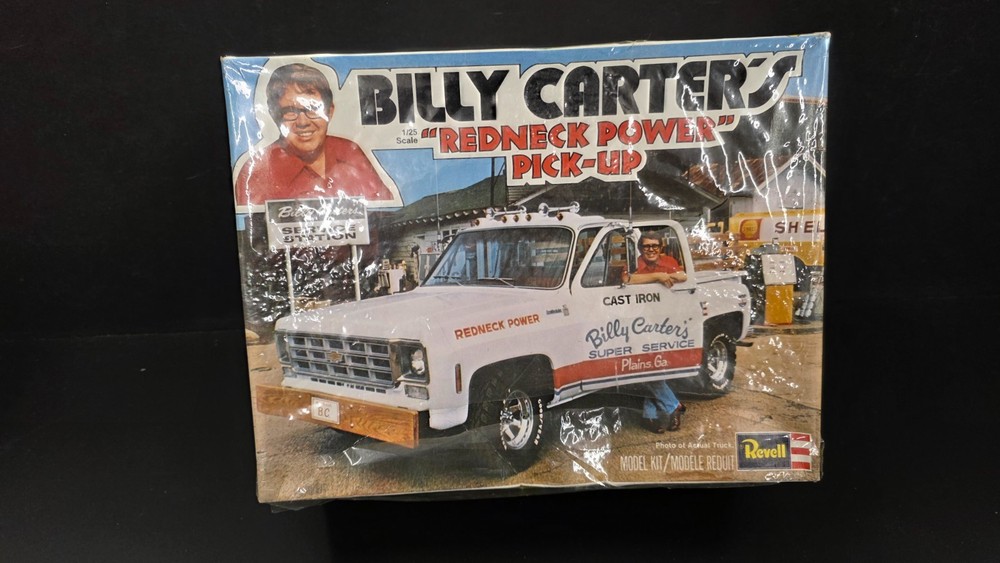 REVELL BILLY CARTERS 1977 CHEVY STEPSIDE REDNECK POWER PICKUP FACTORY SEALED BDC