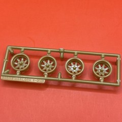 1977 Dodge Warlock MPC Custom Gold Wheels Set Model Parts 1:25 New 4