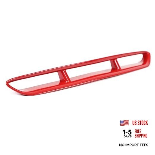 Car Vents Compatible with Chevy Corvette C6 2005-2013, Hood Scoop Body Kit, red