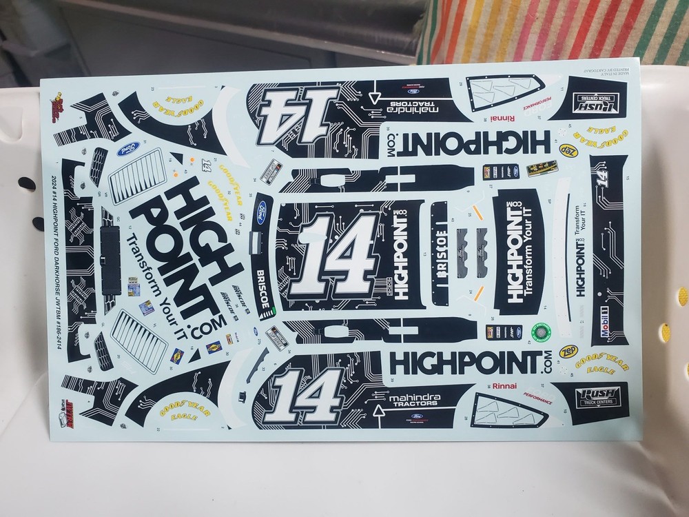 2024 Chase Brisco High Point Southern 500 winner 1/24 Decals JWTBM Salvino’s JR