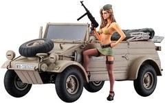 Rare kit Hasegawa 1/24 Model Kit Kübelwagen Type 82 / Figure from Japan 2507