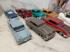 Model Junkyard/parts Plastic Custom Vintage Car Lot Of 7 Custom -57 Chevys
