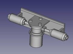 1 off, 3D Print Resin, Model Car Electric Fuel Pump Assembly, Various Scales