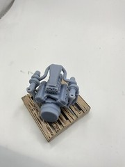 1/16 scale 3-D printed twin turbo supercharged big block engine
