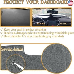 Dashboard Cover Dash Cover Mat Pad Carpet Custom Fit for Ford F250 F350 F450