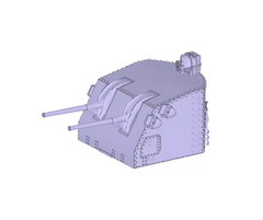 1/700 US Navy Twin 127mm Naval Guns with Gun Covers /10pc