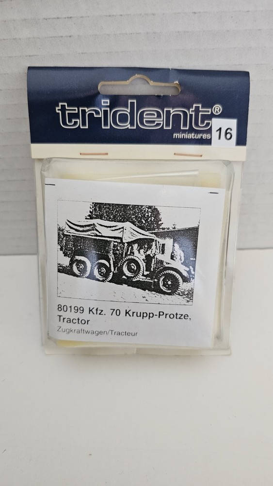 Trident Miniatures 80199 Kfz 70 Krupp-Protze, Tractor Model Kit Plastic New